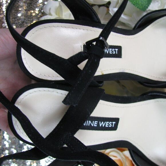 NIB Nine West suede platform heels 7 - Picture 8 of 12